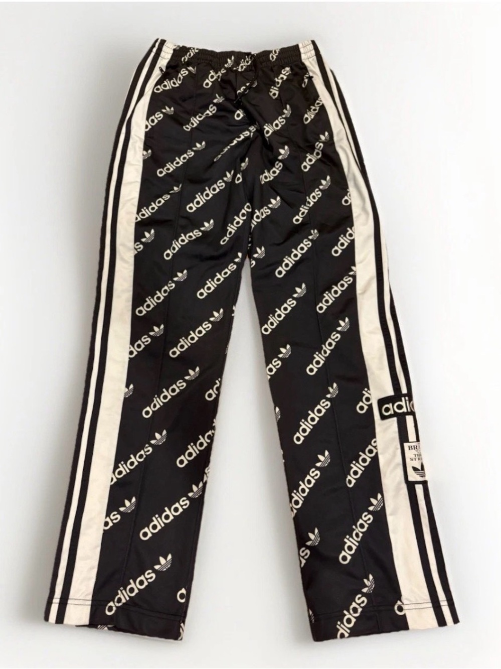 Adidas Originals Adibreak Logomania Popper TrackPants Black Tear Away Small
